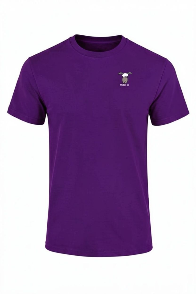 Hibiscus Unisex T-Shirt | Bold Graphic Tee | Baaad Flockers®, Colour: Purple, Size: XS