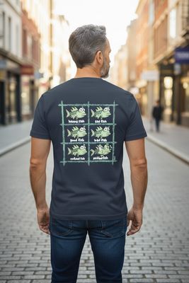 Happy Fish | Retro T-Shirt |  Flockers