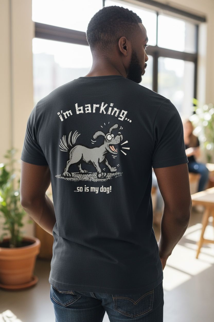 I'm Barking So Is My Dog | Funny T-Shirt | Baaad Flockers