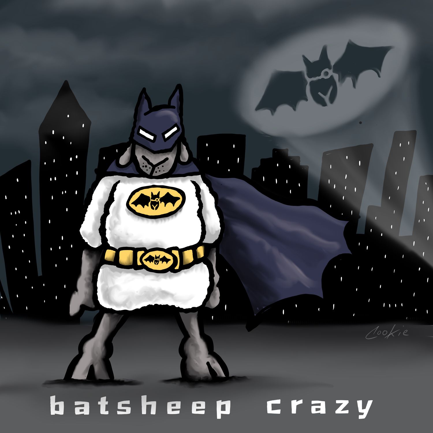 Flockers | Batsheep Crazy  | Metal Signs
