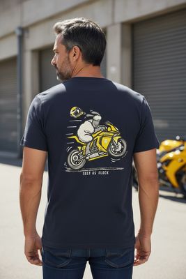 Fast As Flock | Funny Motorbike T-Shirt | Flockers