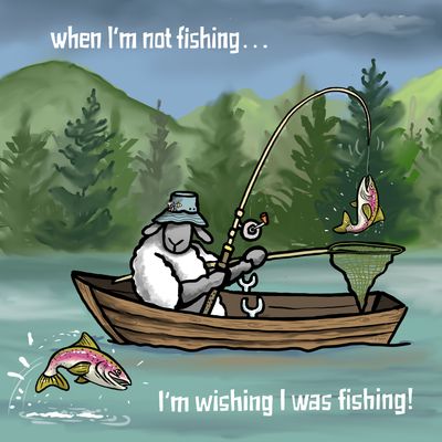 Flockers Metal Sign | When I’m Not Fishing