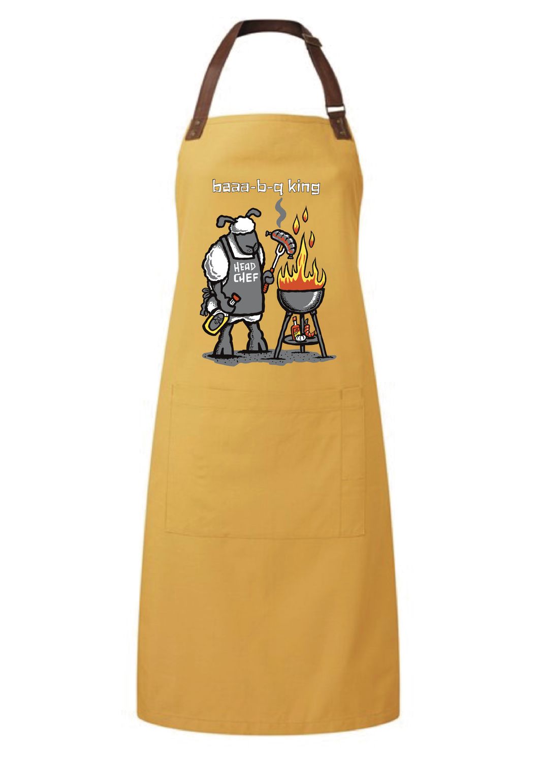 Flockers Baaa-B-Q King Apron Edition, Colour: Mustard