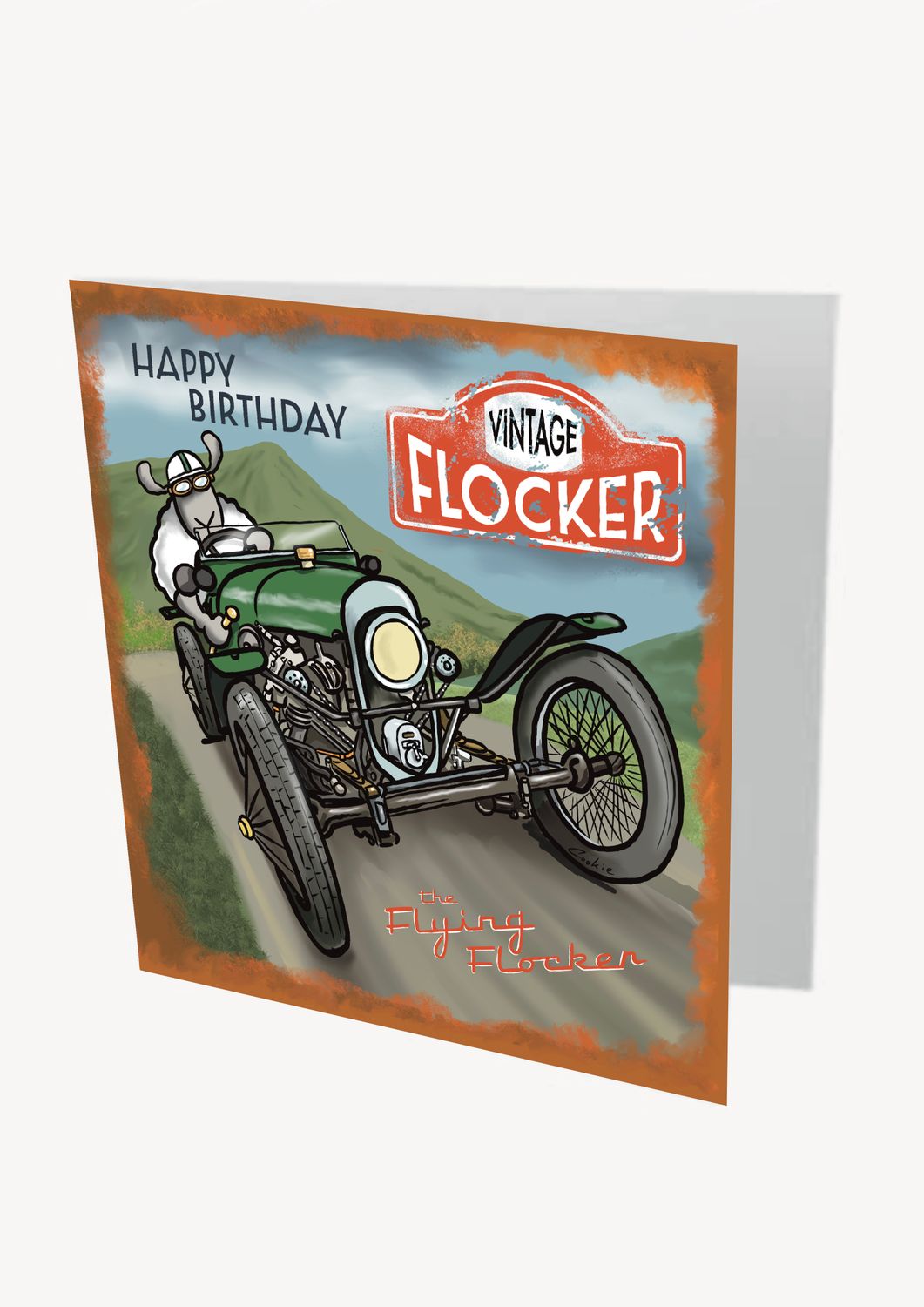 Vintage Flocker Birthday Card | Funny Retro Birthday Card | Baaad Flockers®