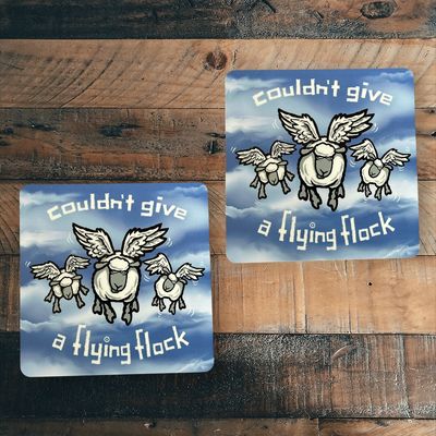 Flockers Coaster | Couldn't Give A Flying Flock