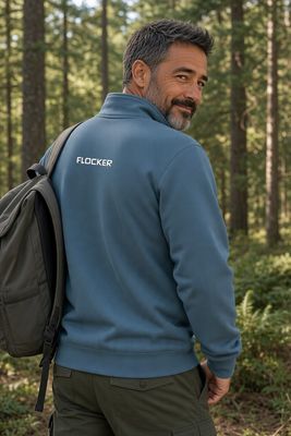Flockers Quarter Zip Hoodie | Heavyweight Embroidered Pullover | Baaad Flockers®