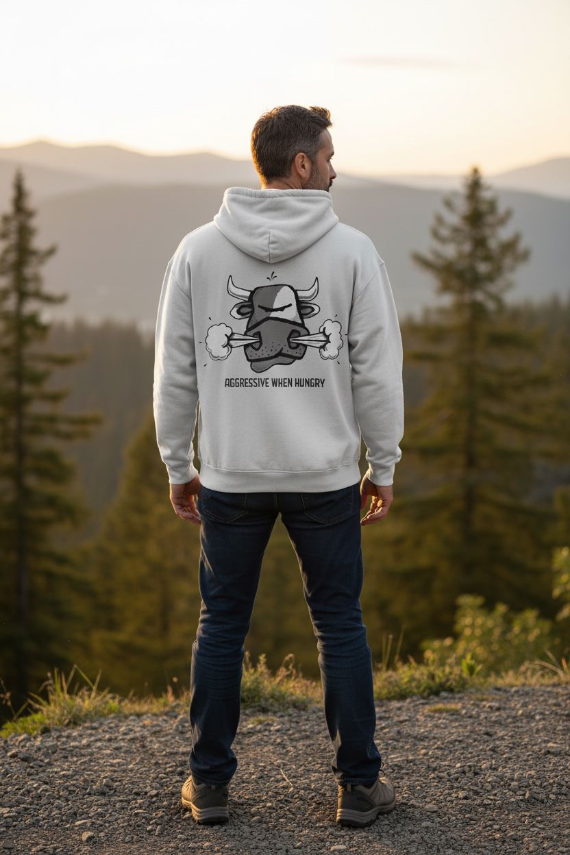 Agressive When Hungry | Full Zipped Hoodies | Flockers