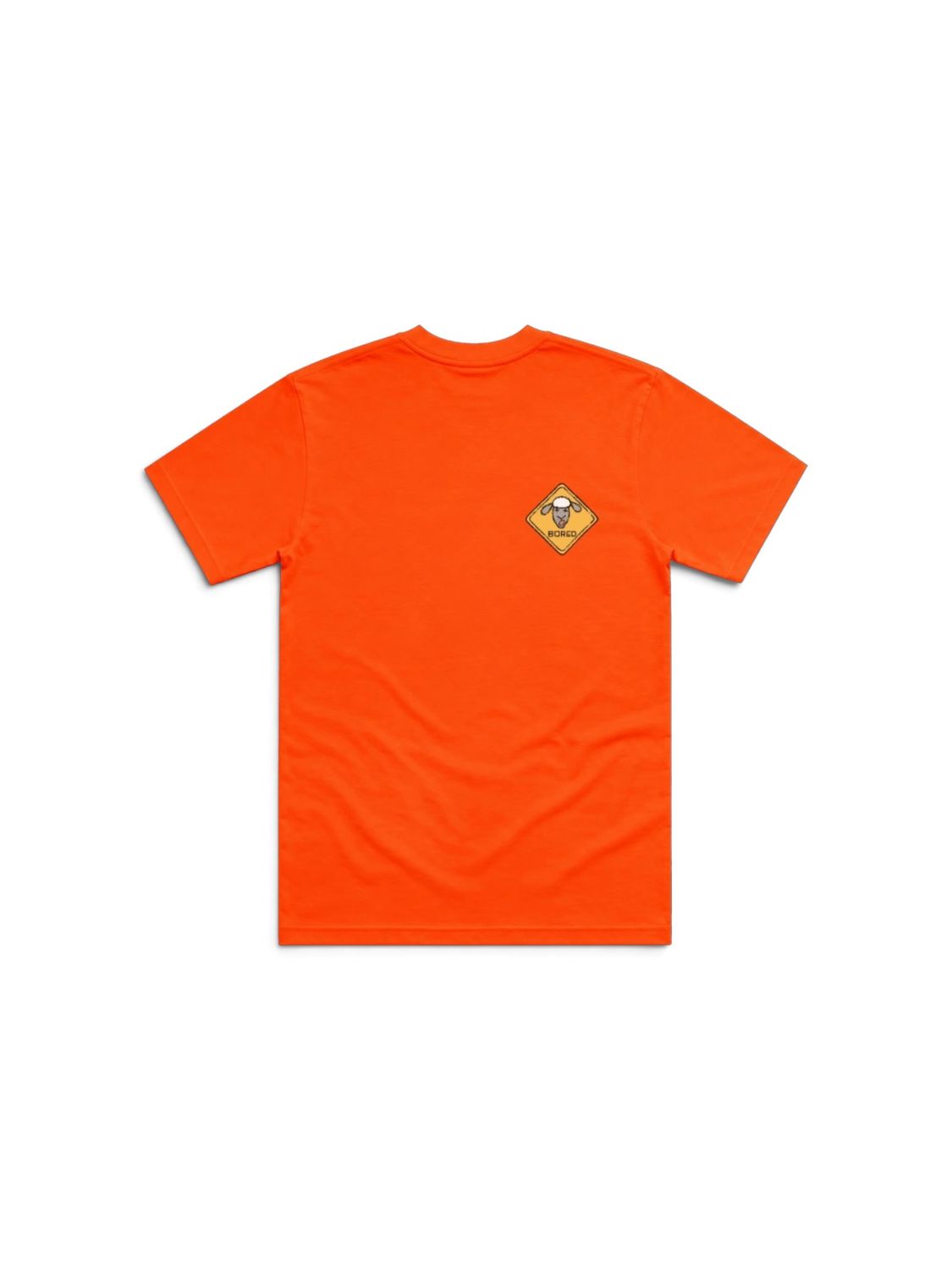Bored T-Shirt | Funny Graphic T-Shirt | Baaad Flockers®, Colour: Orange, Size: XL