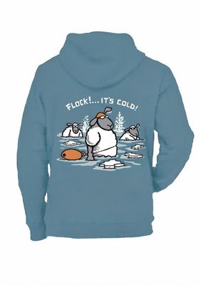Flock It’s Cold Hoodie | Funny Winter Graphic Hoodie | Baaad Flockers®