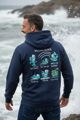 Plunge Rugged Hoodie | Heavyweight Wild Swimming Hoodie | Baaad Flockers®
