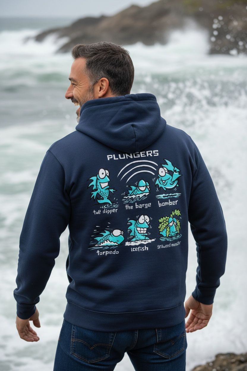 Plunge Rugged Hoodie | Heavyweight Wild Swimming Hoodie | Baaad Flockers®