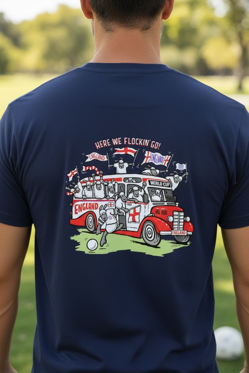 Here We Go Football England | Funny Football T-Shirt