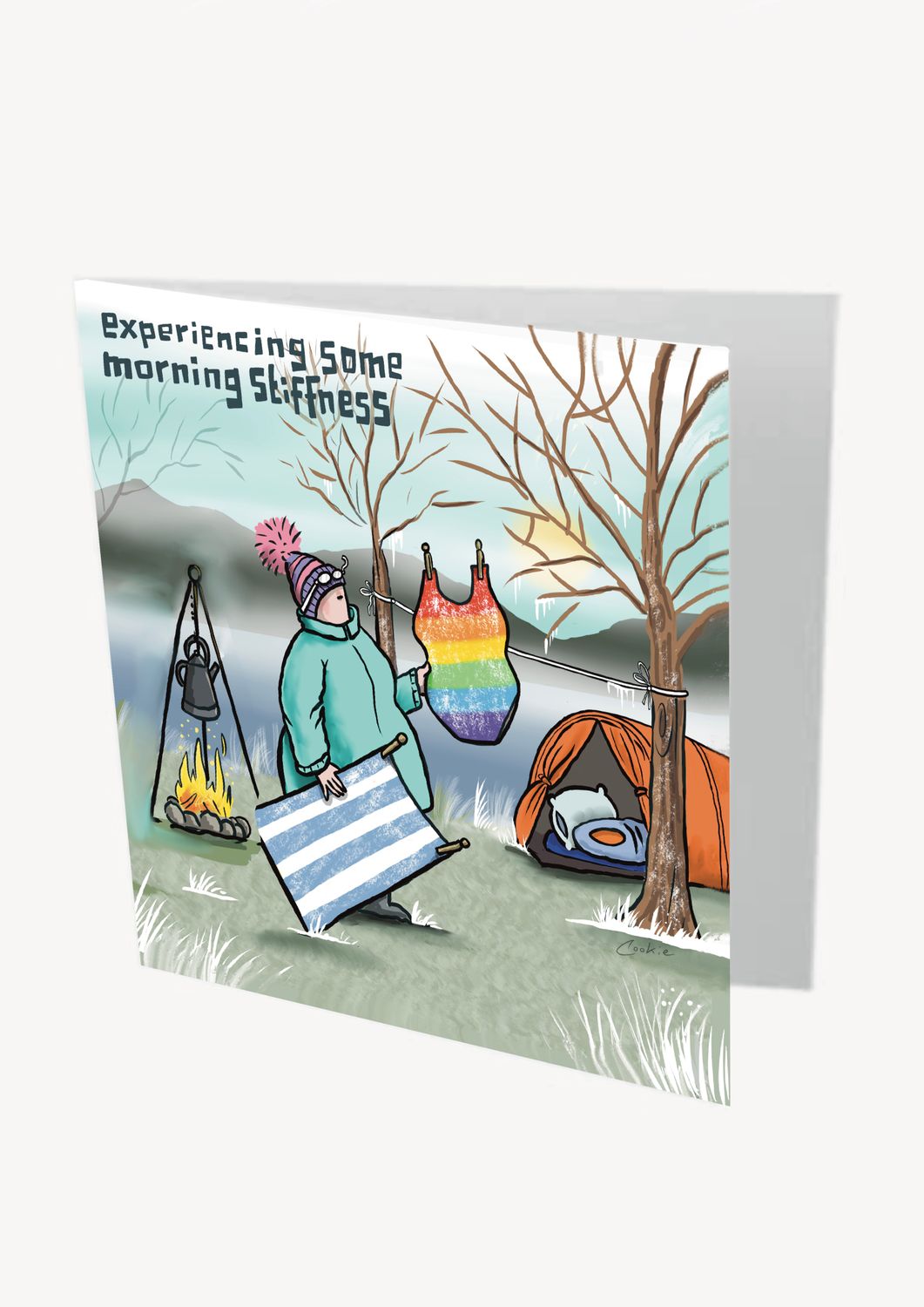Morning Stiffness Card | Funny Rude Wild Swimming Card | Baaad Flockers®