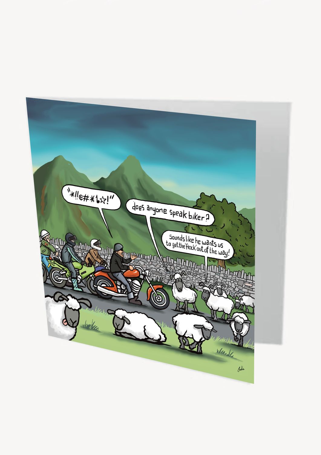 Flocker | Camping | Blank Greeting Cards