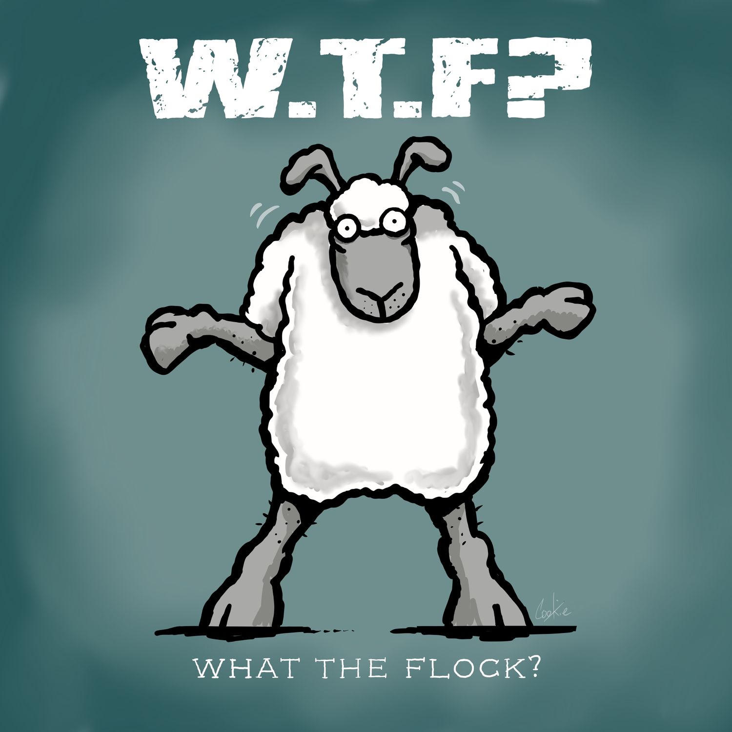 WTF Card | Funny Rude &amp; Cheeky Birthday Card | Baaad Flockers®