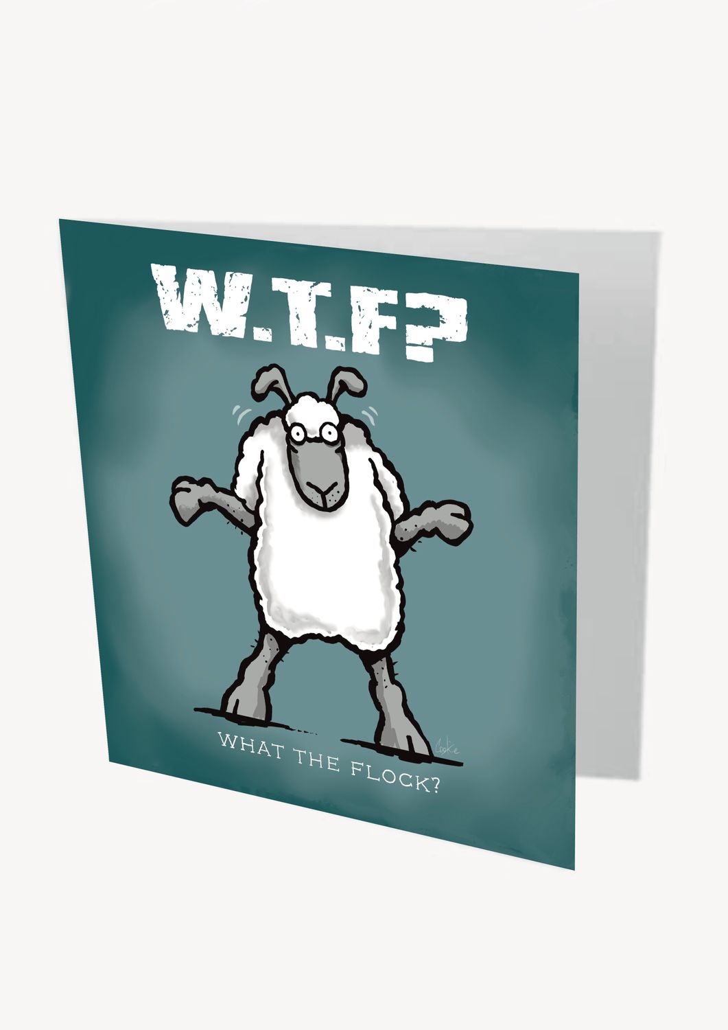 WTF Card | Funny Rude &amp; Cheeky Birthday Card | Baaad Flockers®