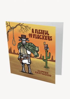 A Fistful Of Flockers Card | Funny Sheep Greeting Card | Baaad Flockers®