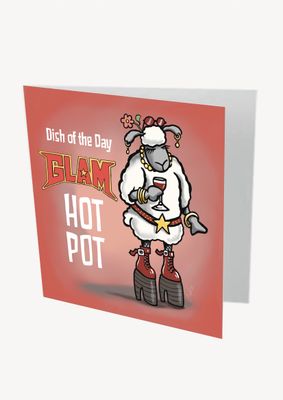 Glam Hot Pot Card | Funny &amp; Quirky Greeting Card | Baaad Flockers®
