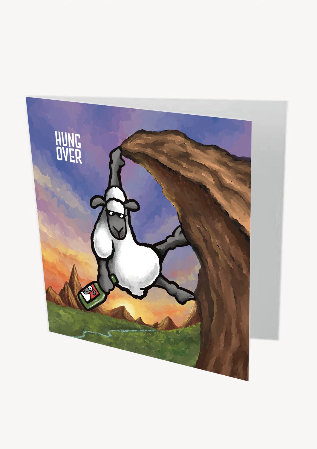 Hung Over Card | Funny Hangover &amp; Birthday Card | Baaad Flockers®