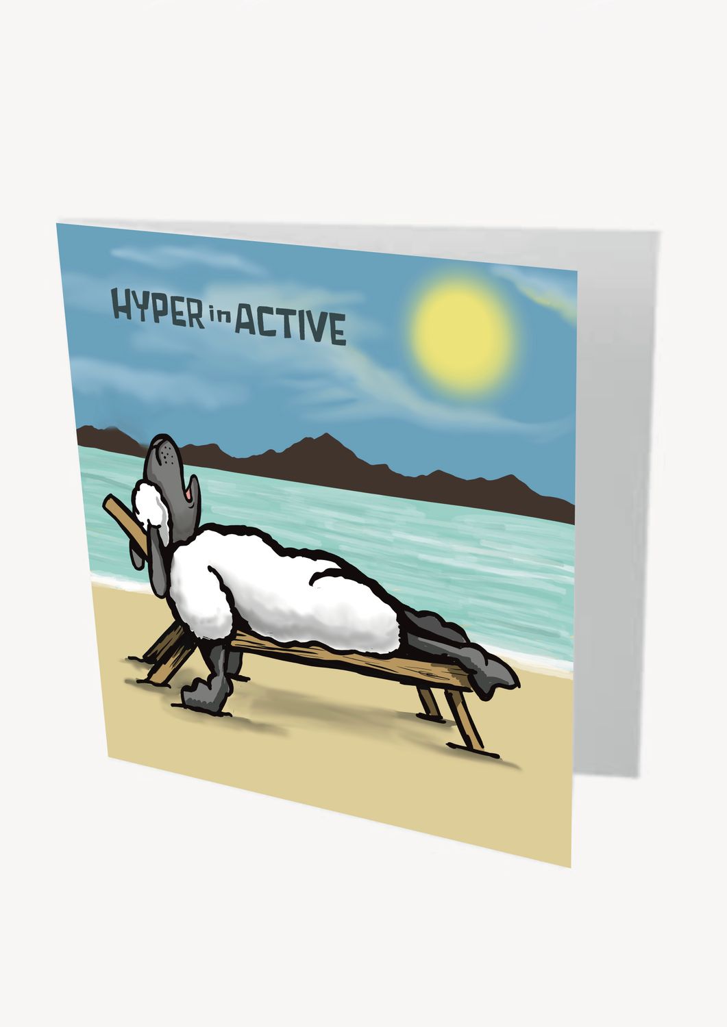 Hyper N Active Card | Funny Energetic Birthday Card | Baaad Flockers®