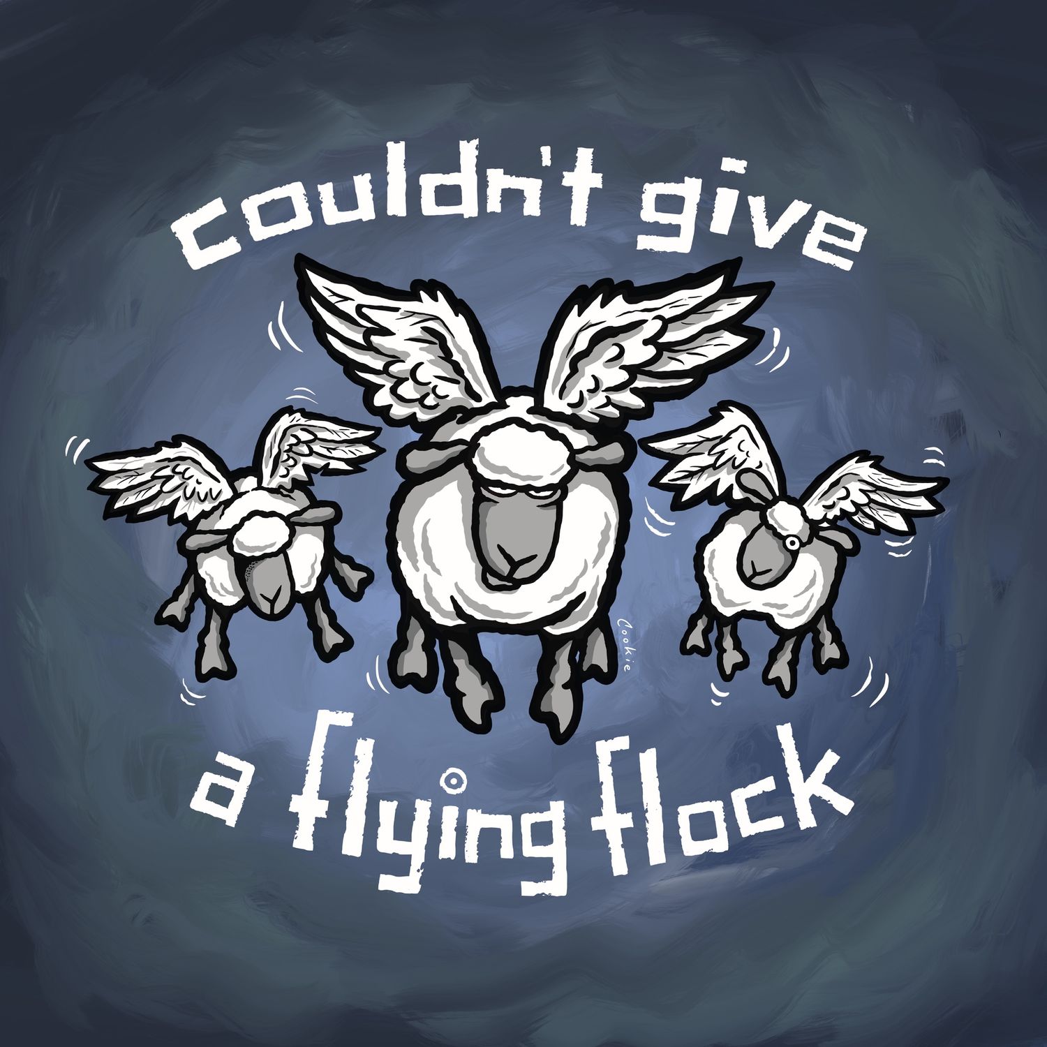 Flockers Fridge Magnet | Couldn't Give A Flying Flock