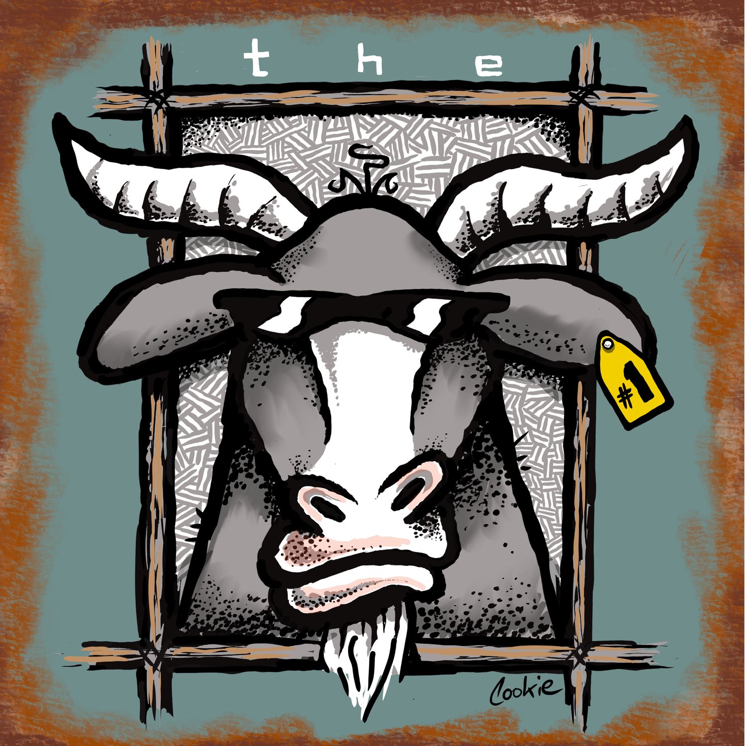 The GOAT Funny Fridge Magnets | 60 x 60mm Flockers® Magnets | Baaad Flockers®