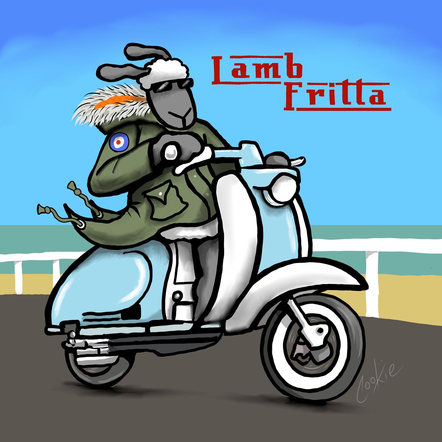 Flockers Fridge Magnet | Lamb Fritta