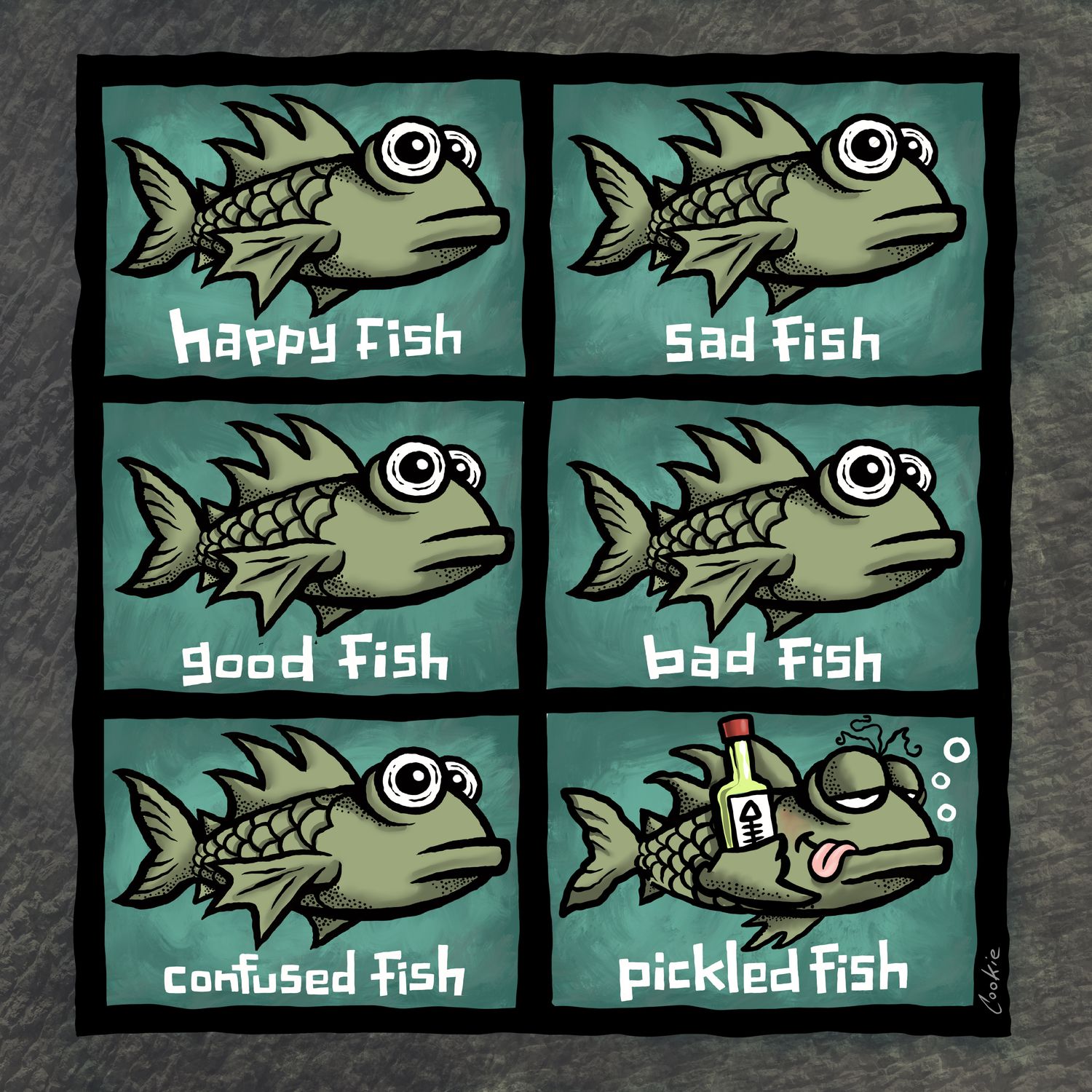 Cookie Classics Coaster | Happy Fish