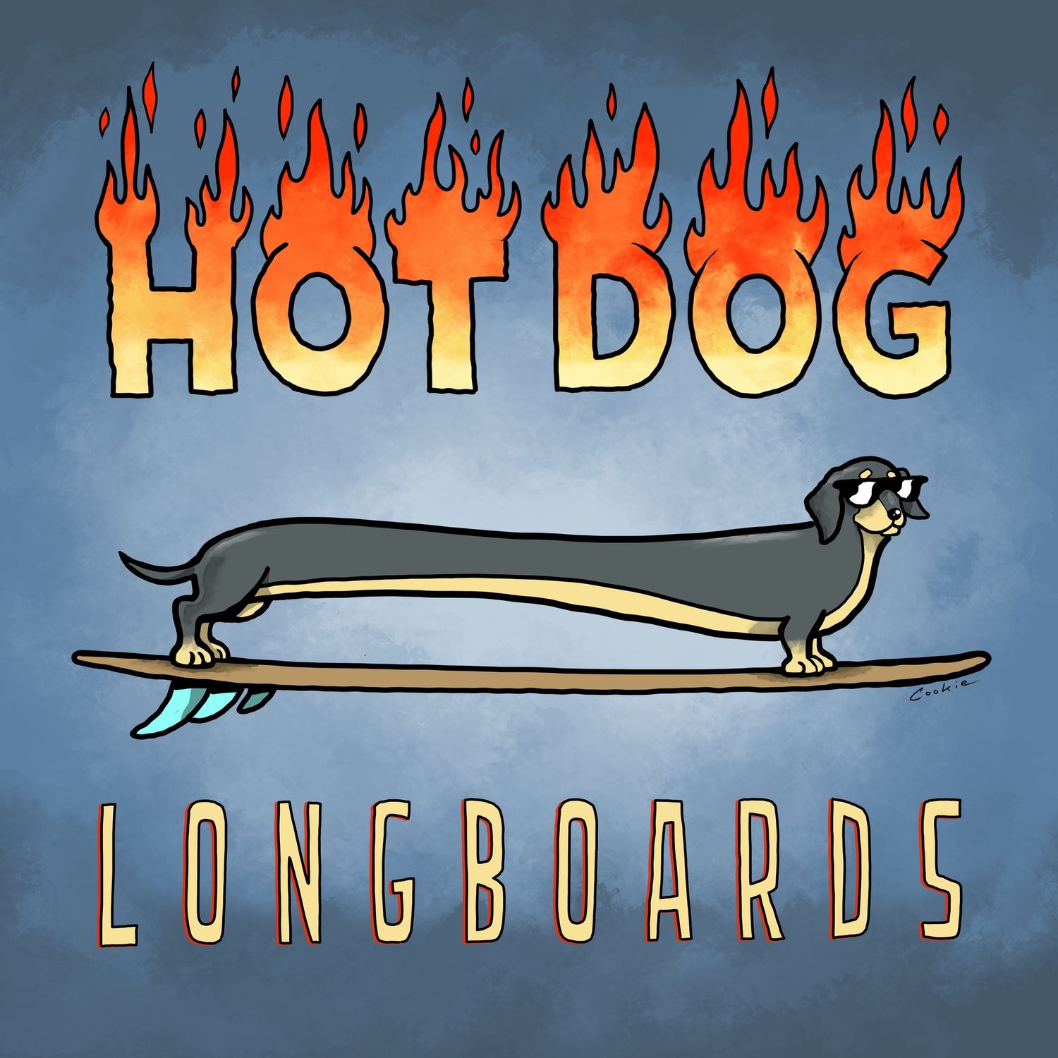 Hot Dog | Sausage Dog Fridge Magnet | Flockers