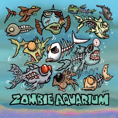 Cookie Classics Fridge Magnet | Zombie Aquarium