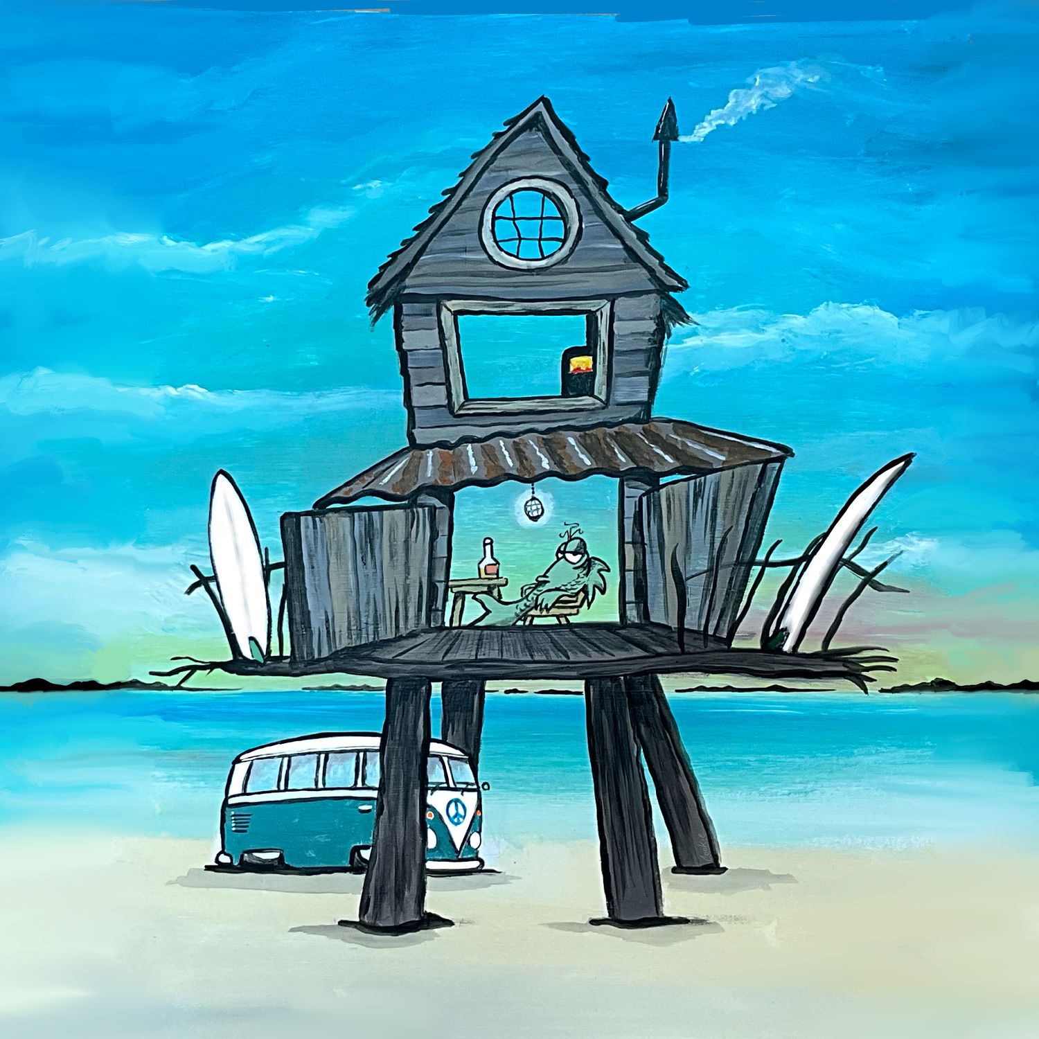 Flocker | Surf Shack | Coaster