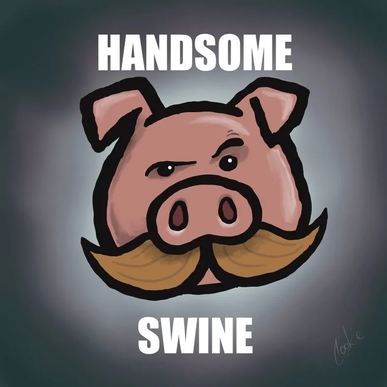 Handsome Swine | Metal Man Cave Signs | Flockers