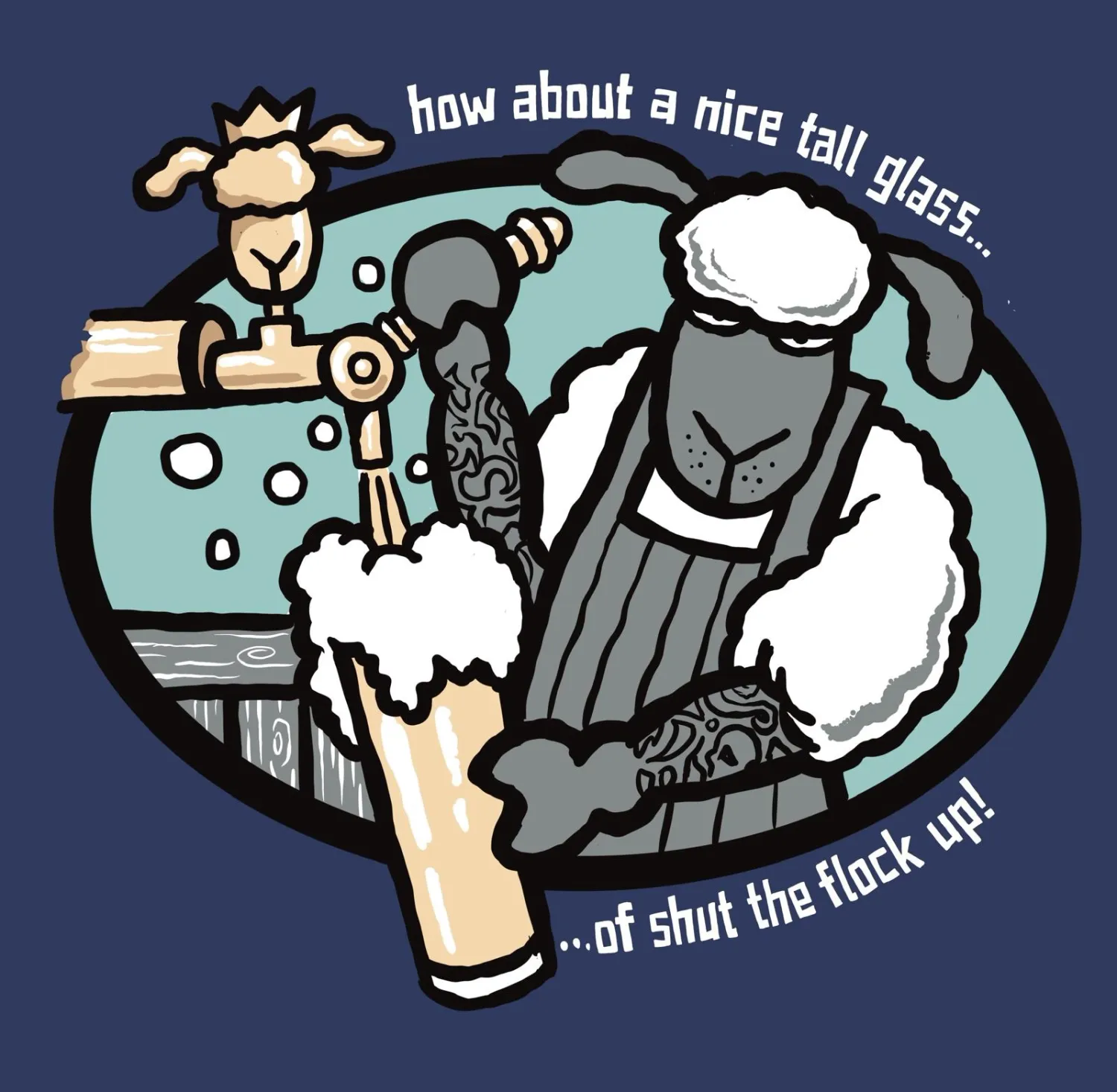 Flockers Fridge Magnet | How About A Tall Glass...