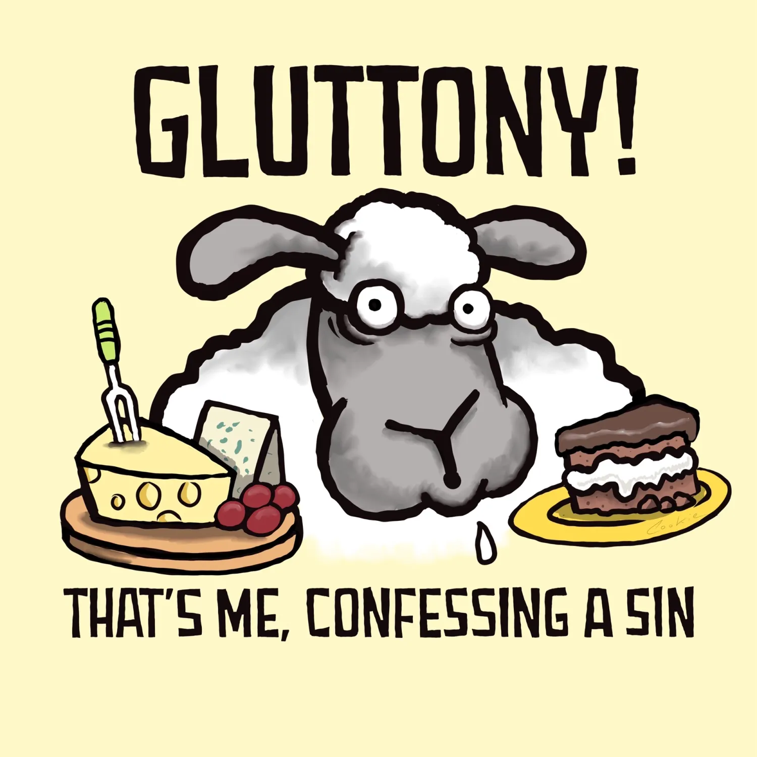 Flockers Fridge Magnet | Gluttony