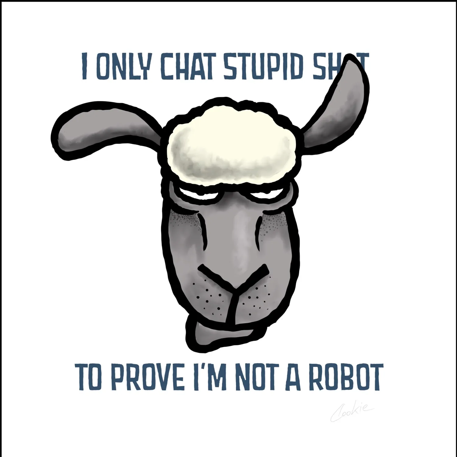 Flockers Fridge Magnet | I Only Chat Stupid...
