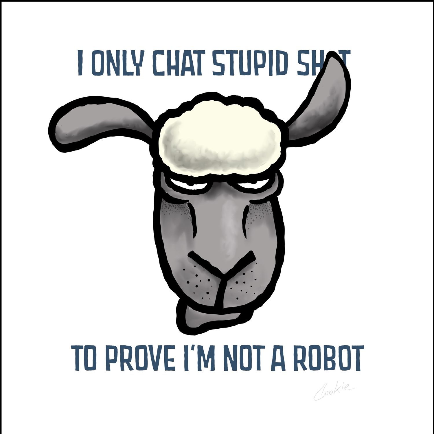 Flockers Fridge Magnet | I Only Chat Stupid...