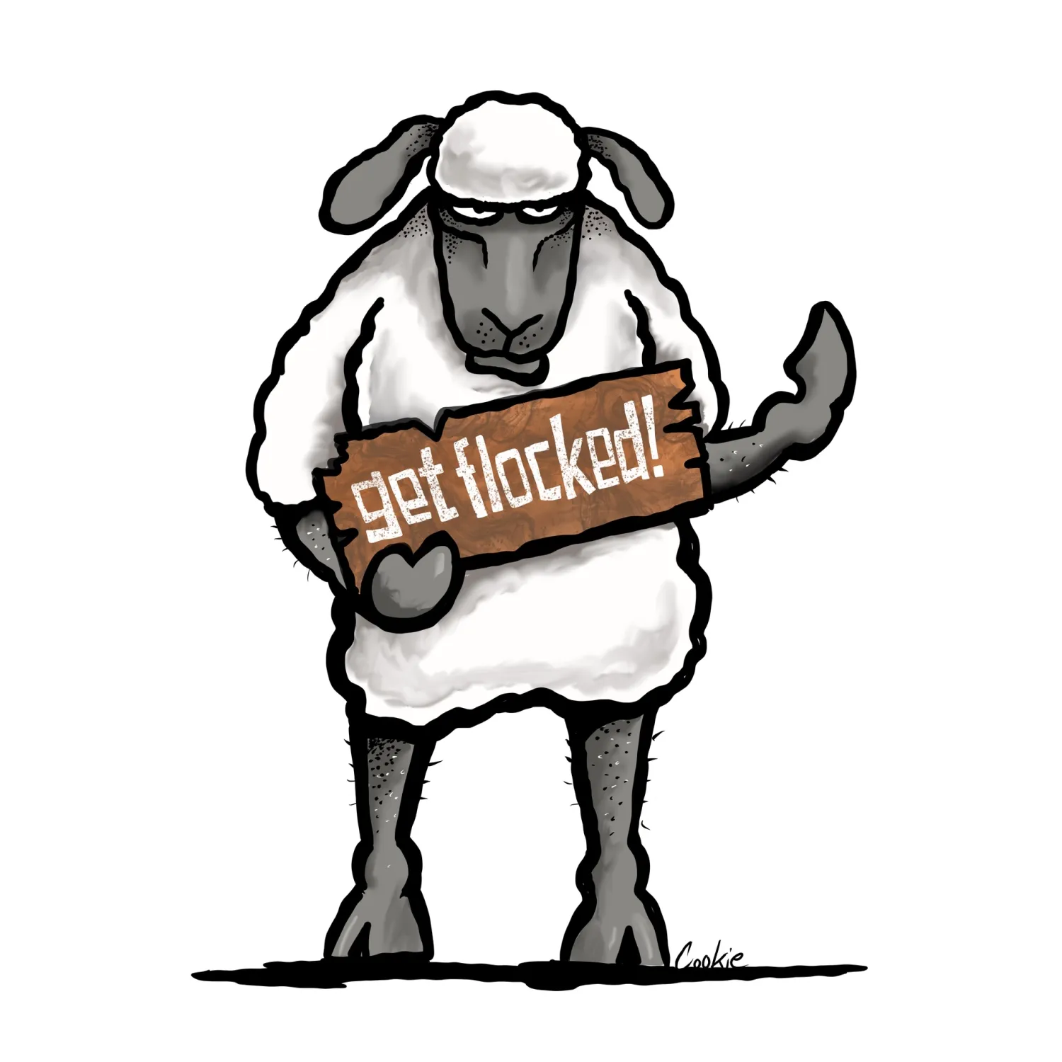 Flockers Metal Sign | Get Flocked