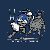 Flockers Metal Sign | Rugby Stampede - Scotland