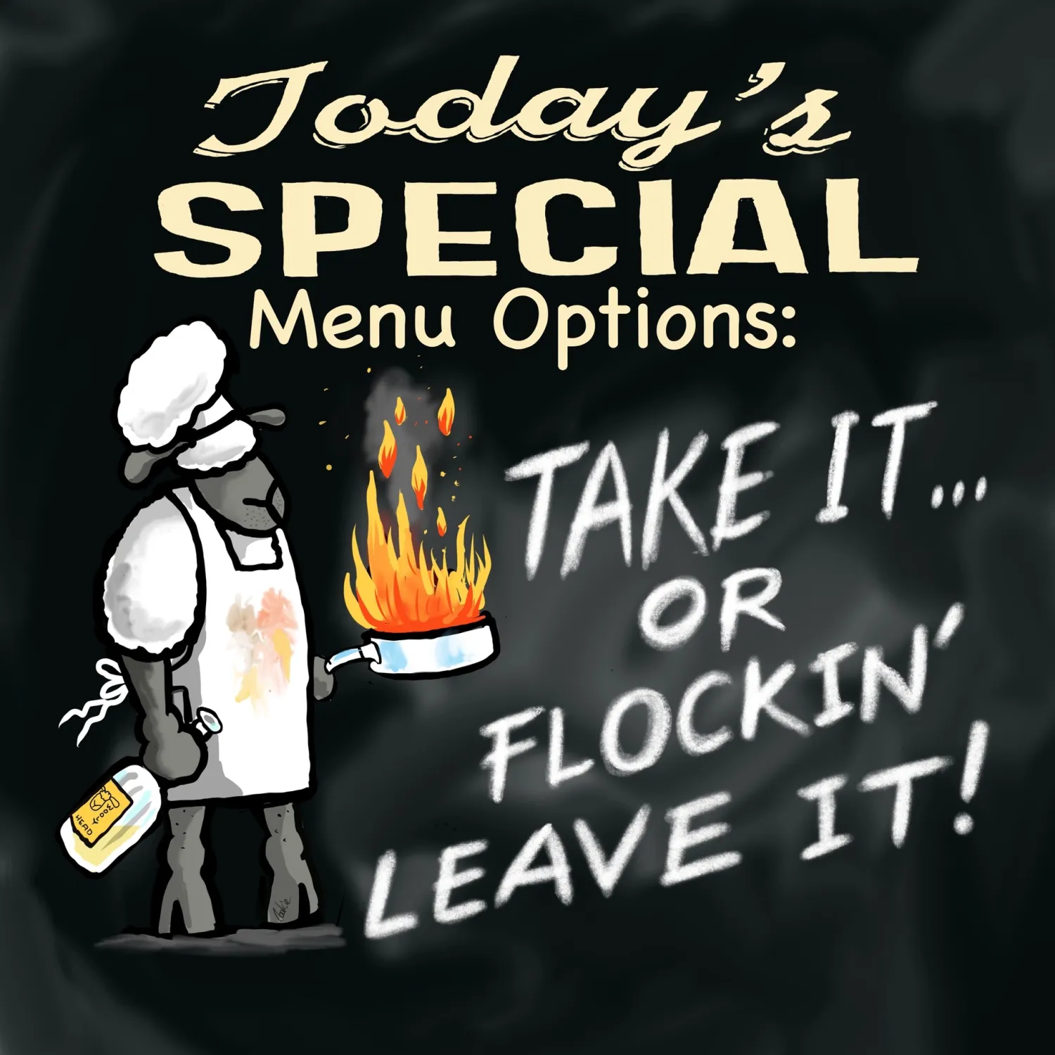 Flockers Metal Sign | Todays's Special