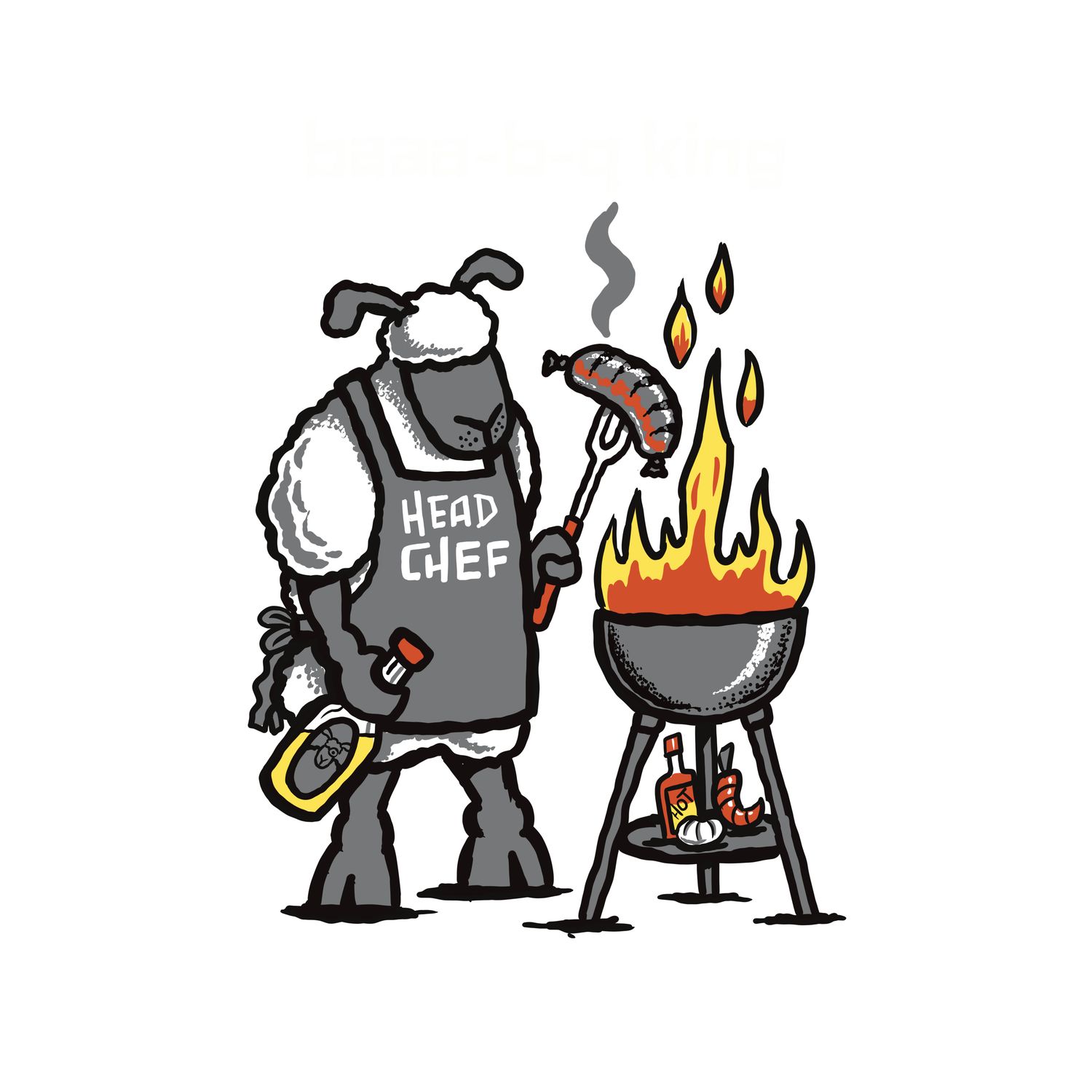 Flockers Coaster | Baaa-B-Q King