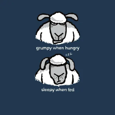 Flockers Coaster | Grumpy When Hungry
