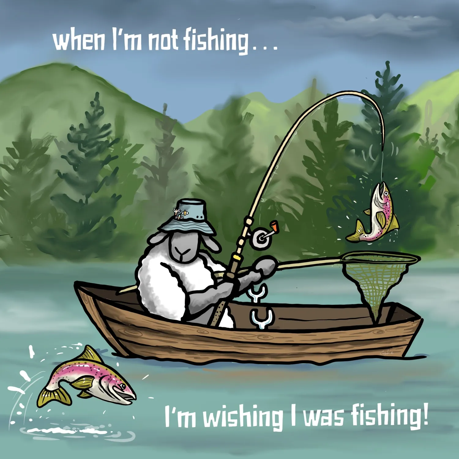Flockers Coaster | When I'm Not Fishing
