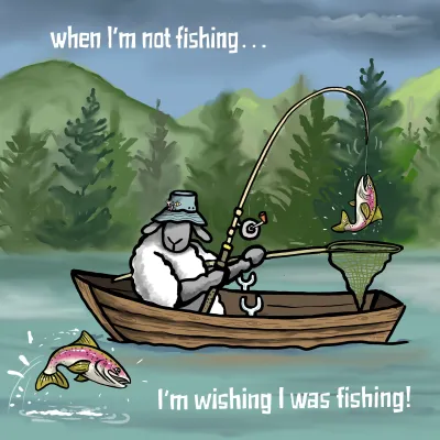 Flockers Coaster | When I'm Not Fishing
