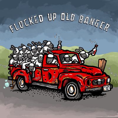 Flockers Coaster | Flocked Up Old Banger
