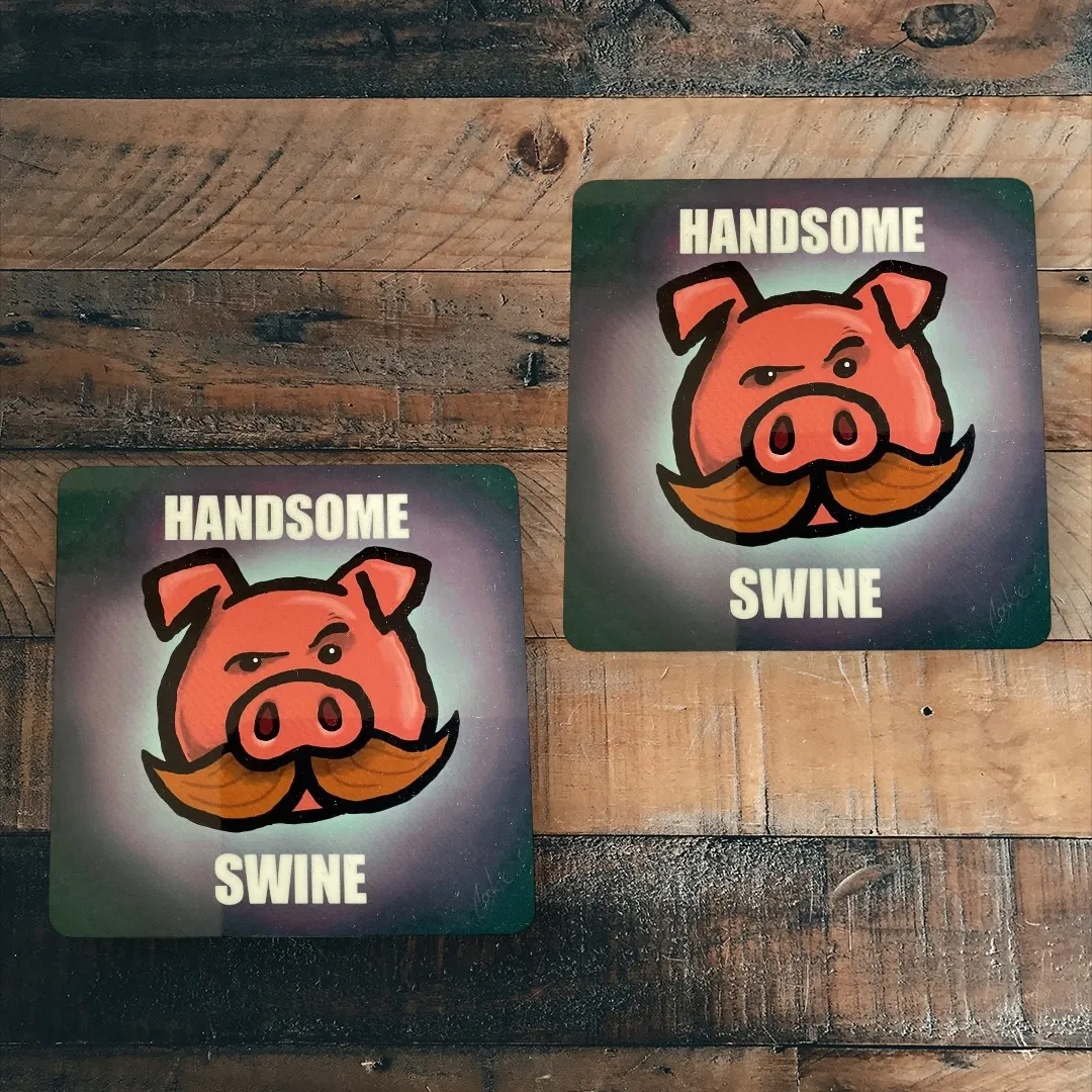Flockers Coaster | Handsome Swine