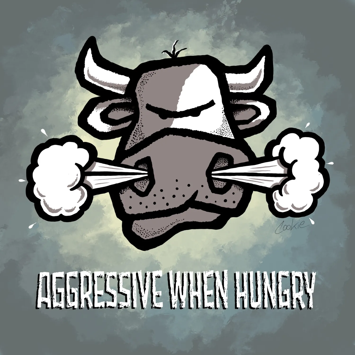 Flockers Fridge Magnet | Aggressive When Hungry