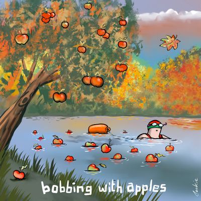 Kimmer Metal Sign | Bobbing With Apples