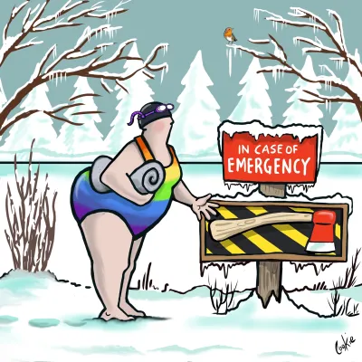 Kimmer Metal Sign | Emergency Axe