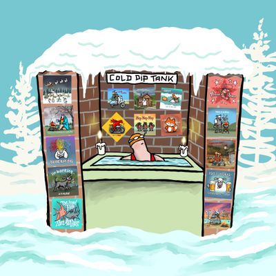 Emergency Axe Metal Sign | Ice Swimming &amp; Cold Water Gift | Kimmer