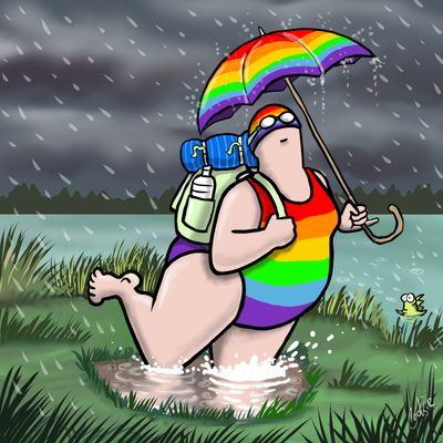 Kimmer Metal Sign | Sinking in the Rain